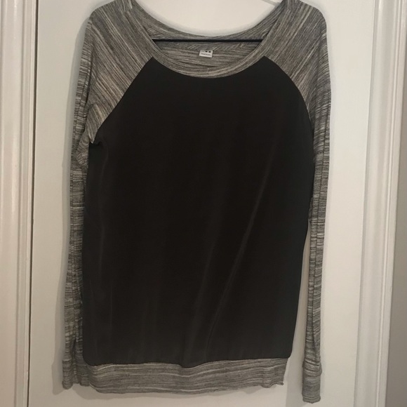 Three Dots, Small, long sleeve blouse in grey - Picture 1 of 4